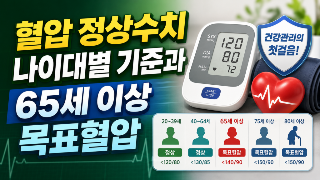 혈압정상수치 나이대별